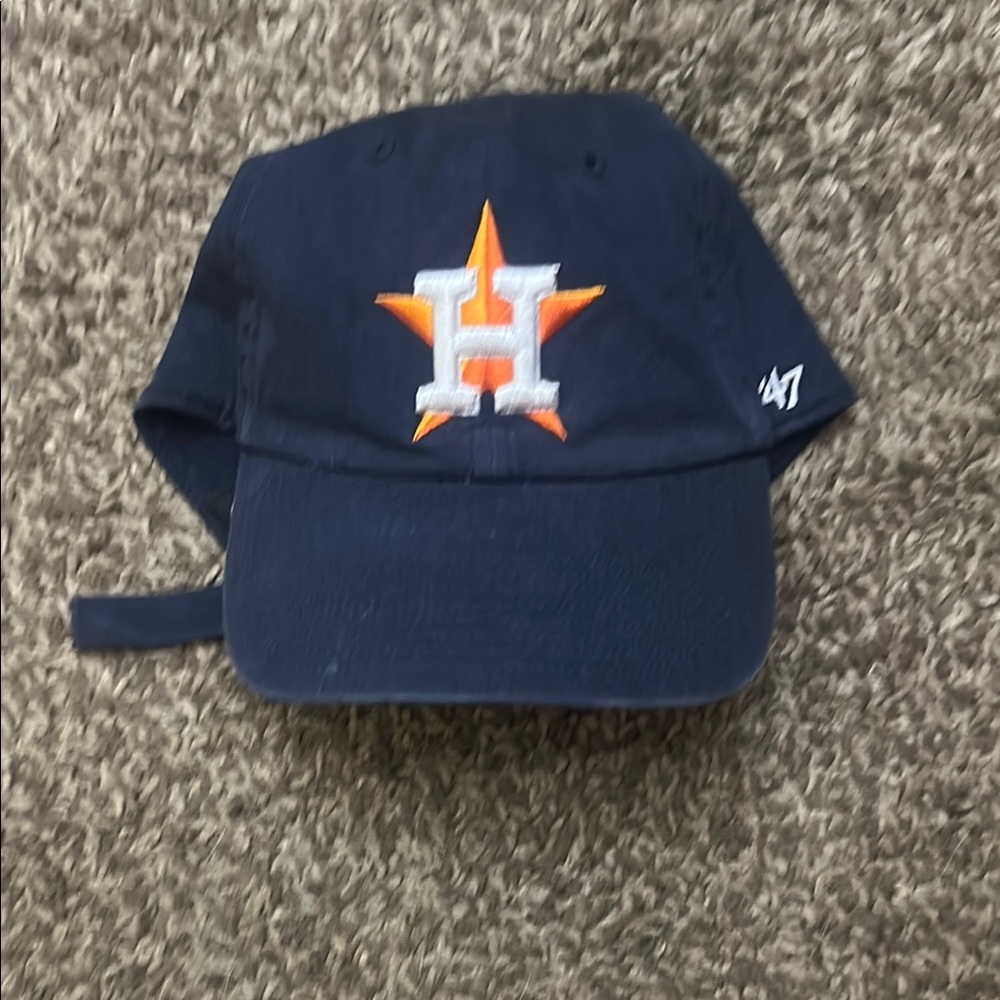 47 Brand Blue and Orange Astros Hat used